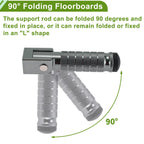 Motorcycle Foot Pegs for Honda, Suzuki, Yamaha - Titanium Tone