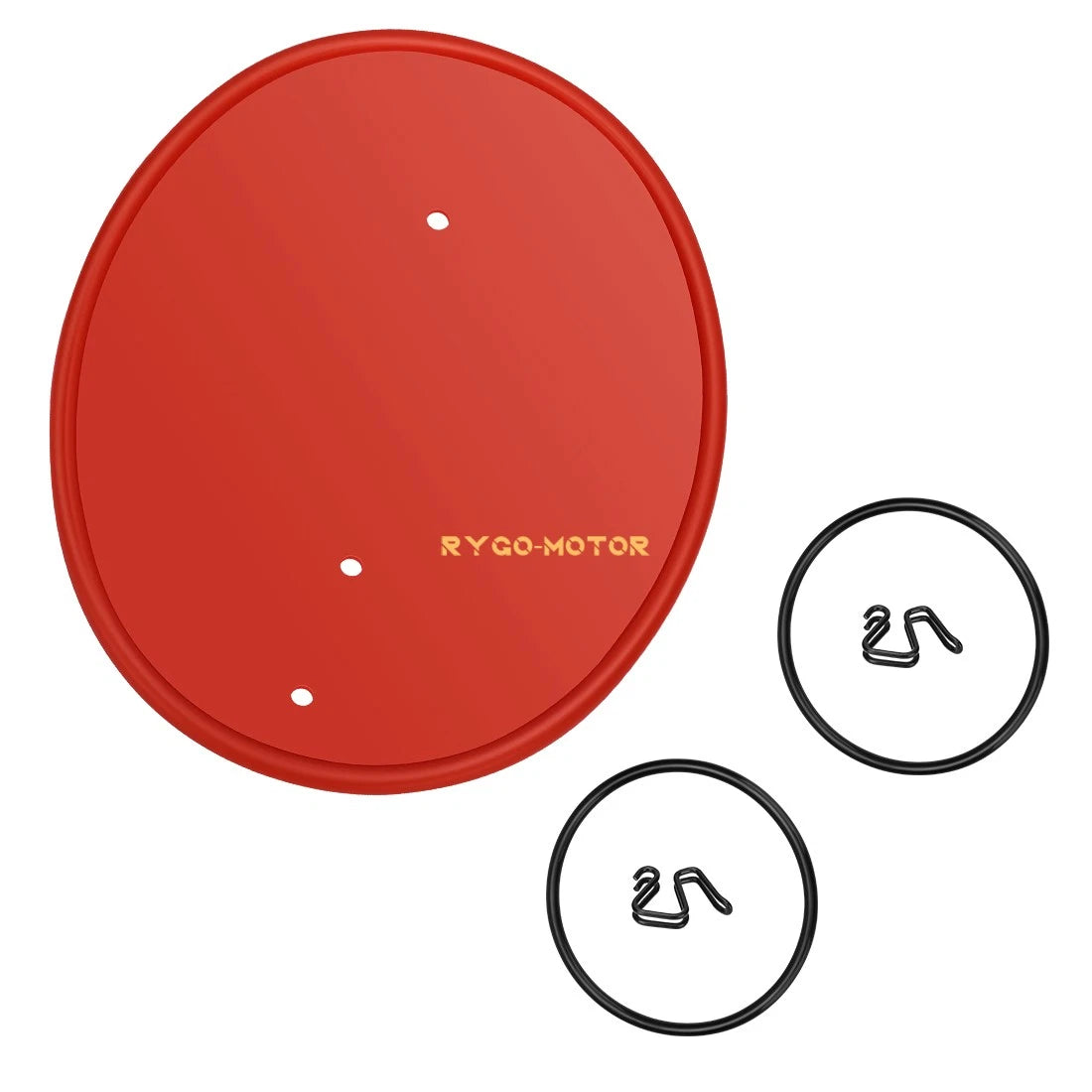 Front Red Number Plate Kit with Clips & Bands for Honda Z50 Z50R (1979–1987)