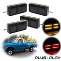Set of 4 Smoked LED Side Marker Lights for Chevy GMC Truck (68–72)