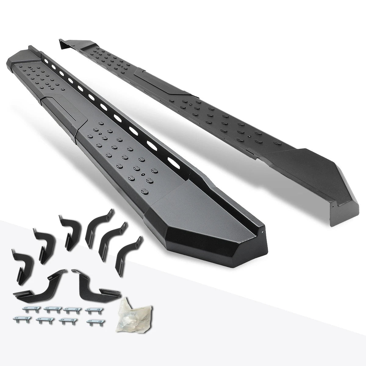 Set of 2 Side Step Nerf Bars for Toyota Tundra CrewMax (2007–2020) Black