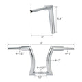 Chrome 14" Rise 2" Ape Hanger Handlebar for Harley Softail Dyna