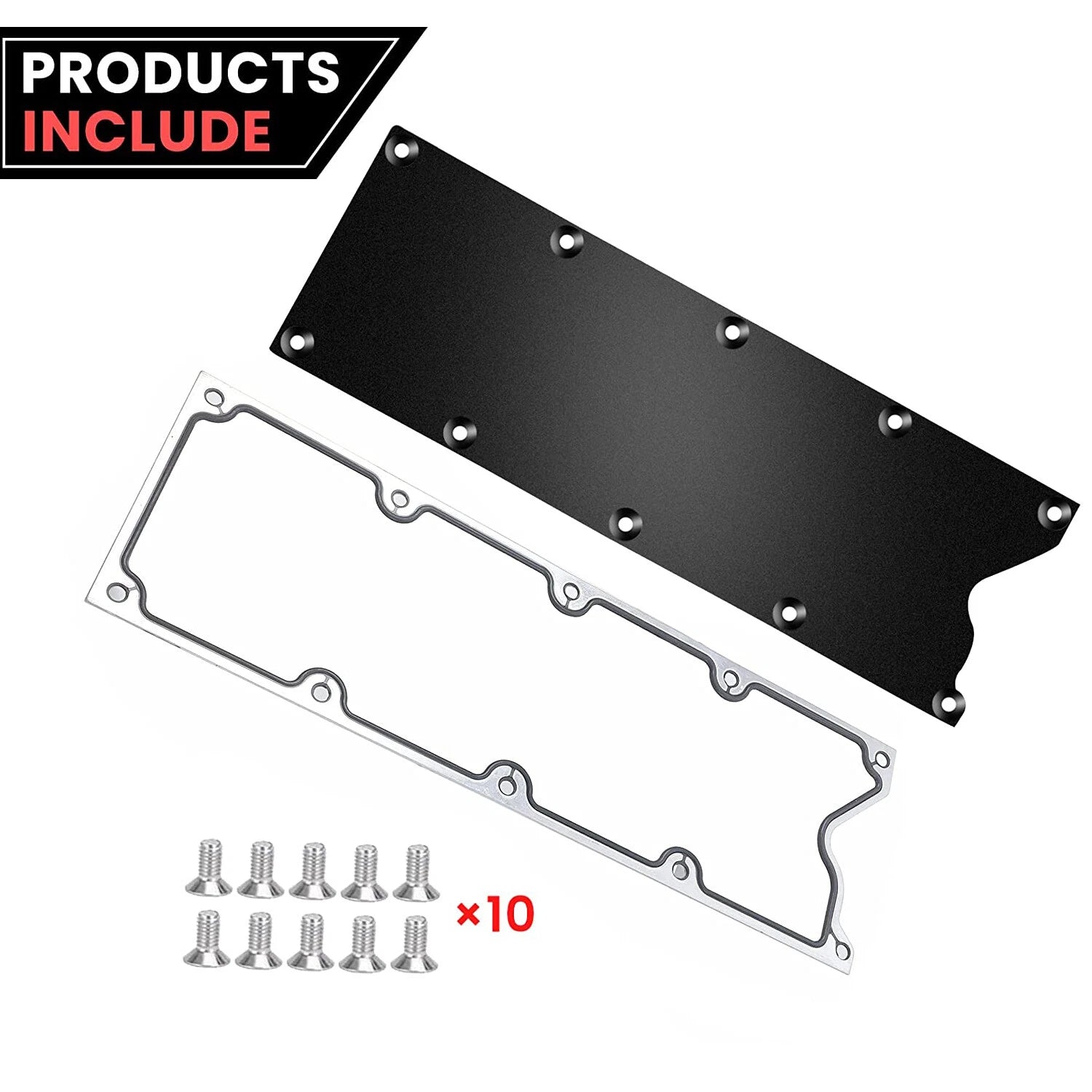 Billet Knock Sensor Delete for LS6 LSX (Gen 3) Valley Pan Cover w/ Gasket