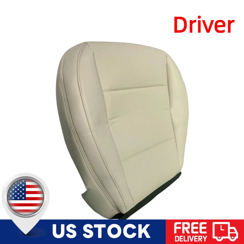 Driver Bottom Perforated Leather Seat Cover Tan for Subaru Outback (2015–2017)