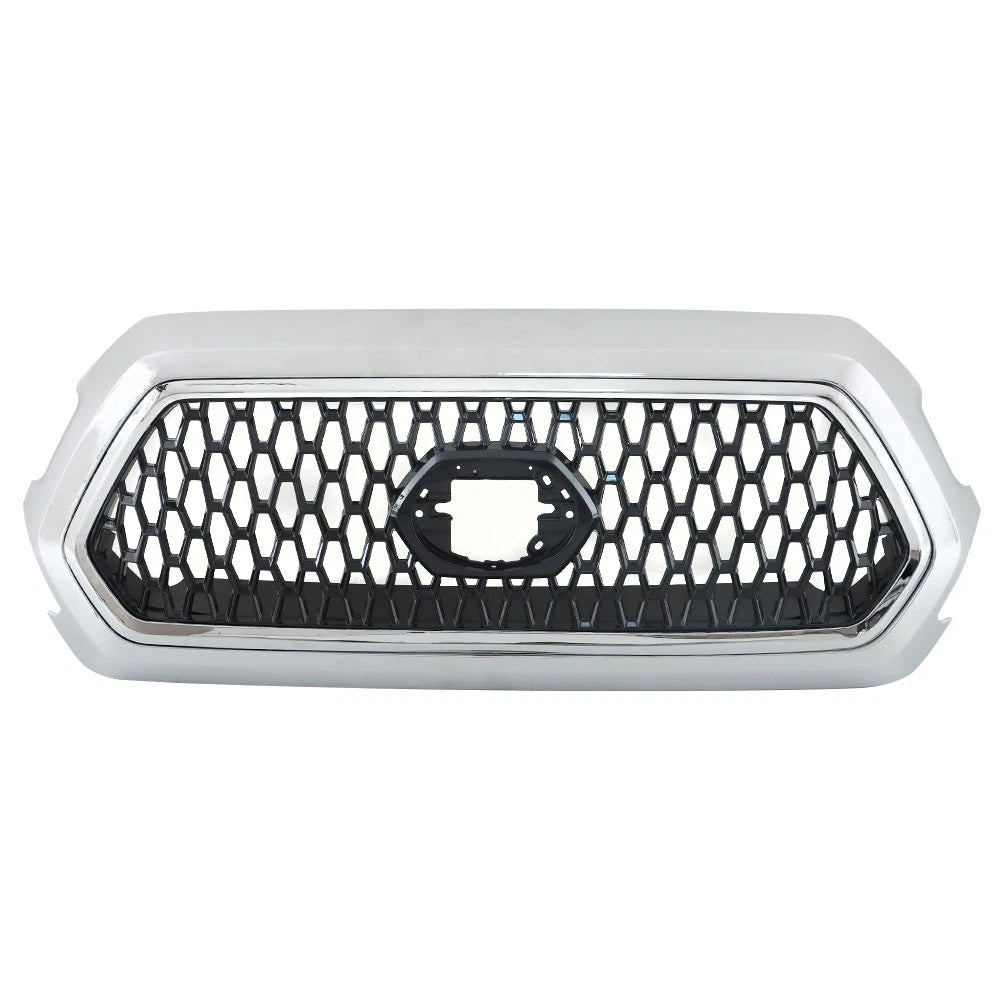 Front Upper Grille Assembly for Toyota Tacoma (2016–2021) Chrome Gray