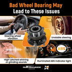 Set of 2 Rear Wheel Hub Assemblies for Subaru Forester Legacy (2009–2014)