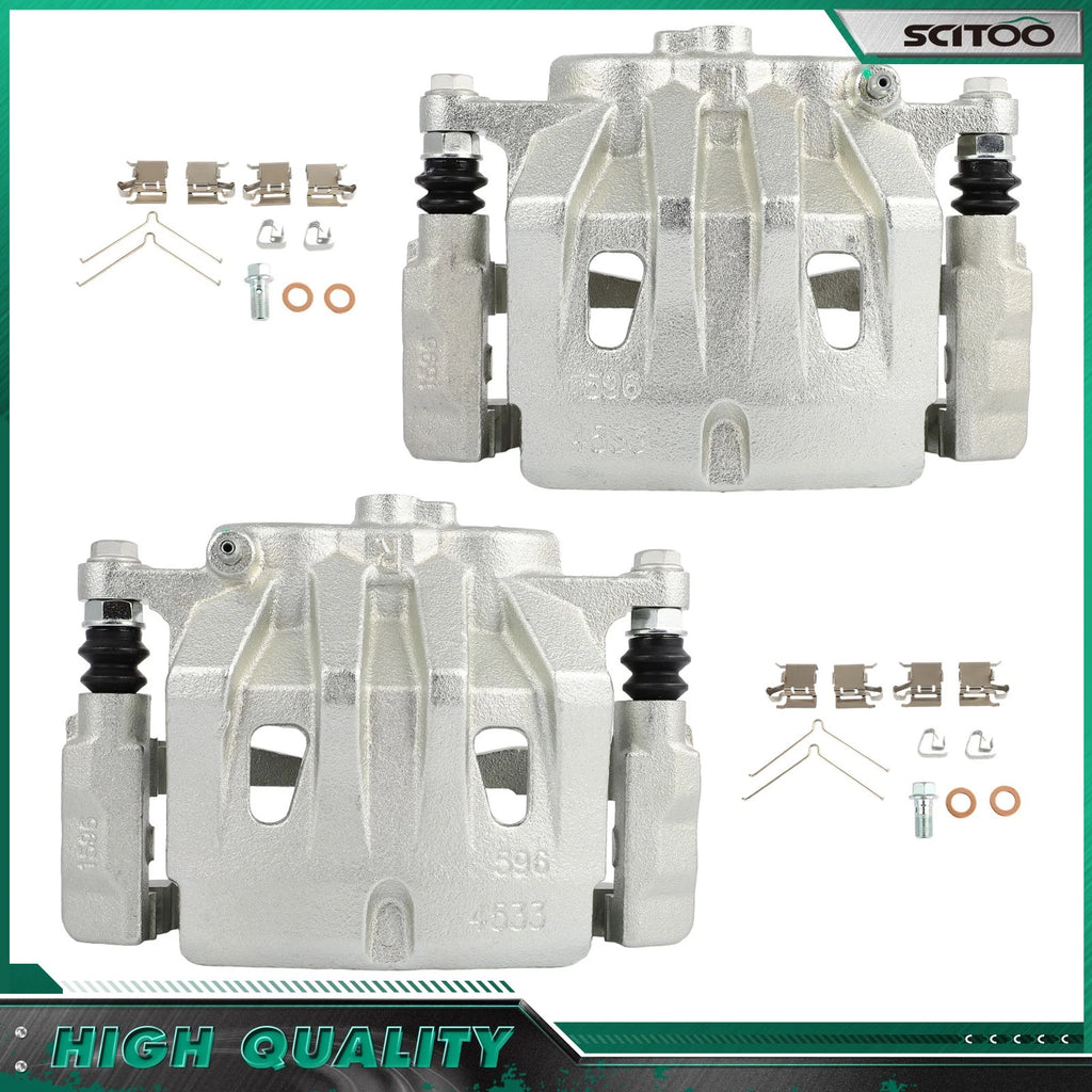 Front Brake Calipers w/ Bracket for Toyota Highlander (2008–2013)