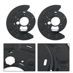 Set of 2 Rear Side Brake Dust Shields for Chevy Silverado 2500 HD GMC Sierra 3500 HD