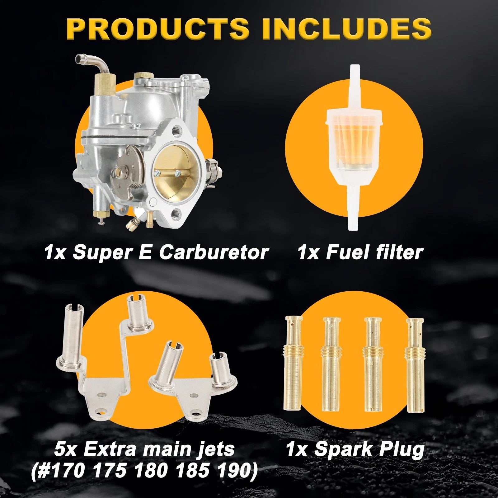 Carburetor for S&S Cycle Super E Big Twin or Sportster (Year Range)