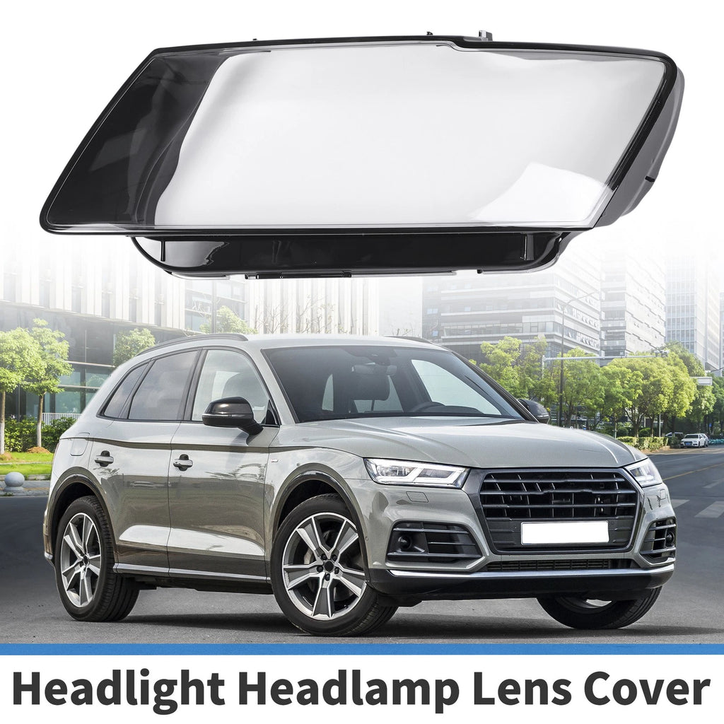 1 Pc Headlight Lens Cover for Audi Q5 (2013–2017) Black