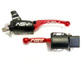 2X Front Brake Clutch Perch Levers Red for Suzuki DRZ 125L 250 (2000–2023)