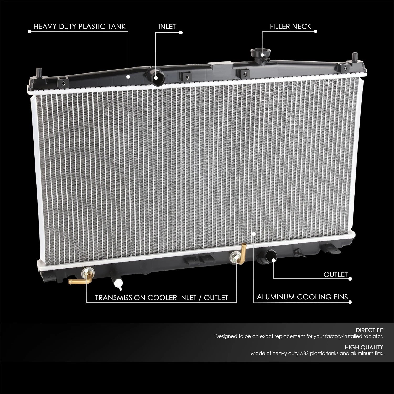 Aluminum Core Racing Cooling Radiator DPI 13105 for Honda CR-Z (2010–2016)