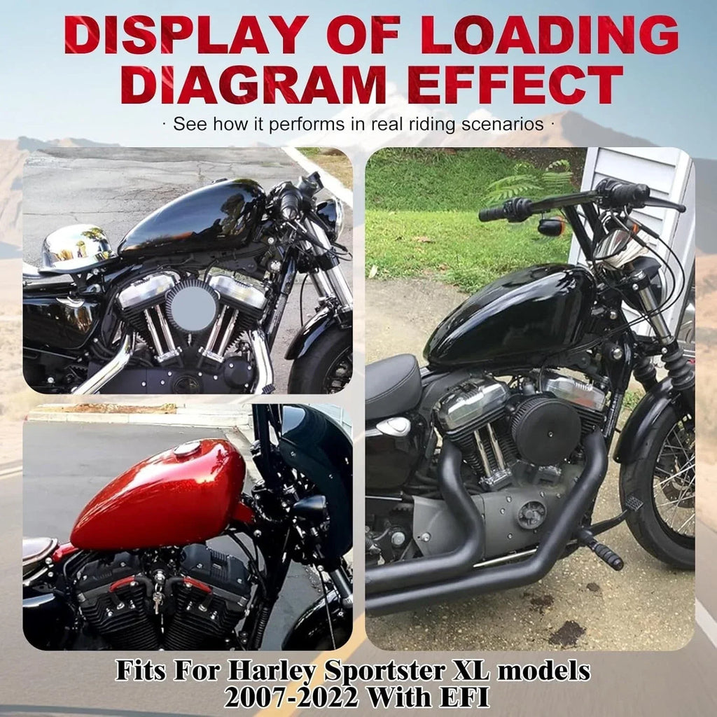 14.4L Retro Gas Fuel Tank for Harley Sportster XL 883 1200 (2007-2017)