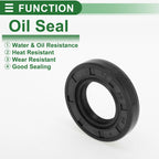 Set of 5 Oil Seal Ring for Rotary Shaft 20x38x7mm NBR Rubber