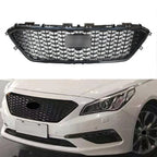 Front Upper Grille Mesh for Hyundai Sonata (2015–2017) Black W/O Radar Hole