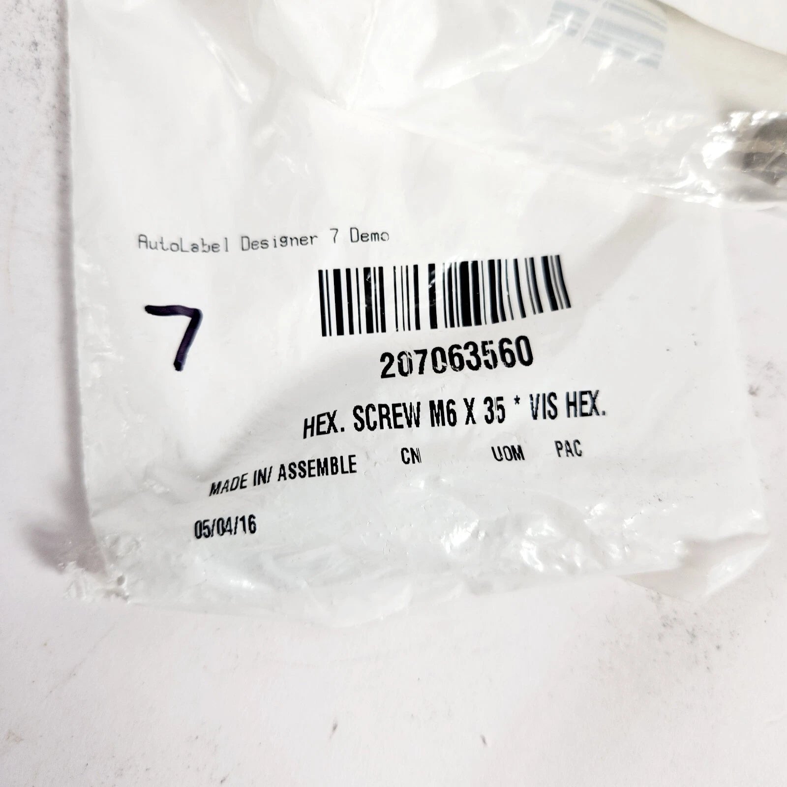 7 Pieces Screw-Hex Cap M6 x 35 for Seadoo (OEM Part 207063560)