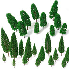 50x Pine Trees for Train Railroad Wargame Diorama Landscape