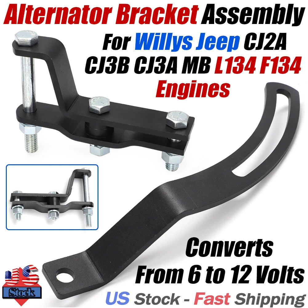 Alternator Bracket Assembly for Willys Jeep CJ2A CJ3A CJ3B (1945–1968)