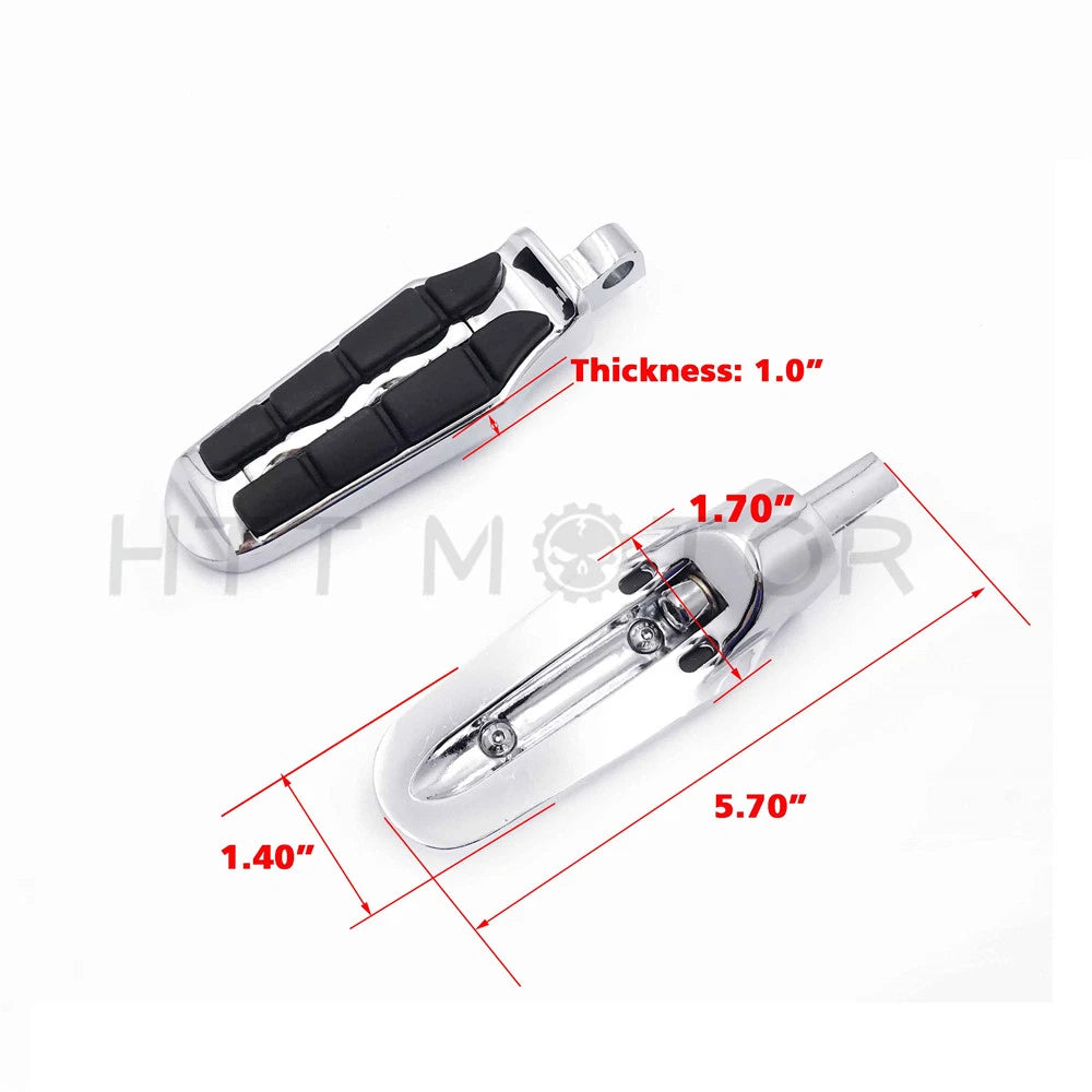 Retro Foot Pegs for Harley Softail, Sportster, Dyna, Glide, Fat Boy (4400)