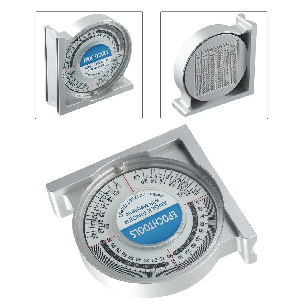 Slope Level Meter Protractor 100g 95x95x30mm ABS