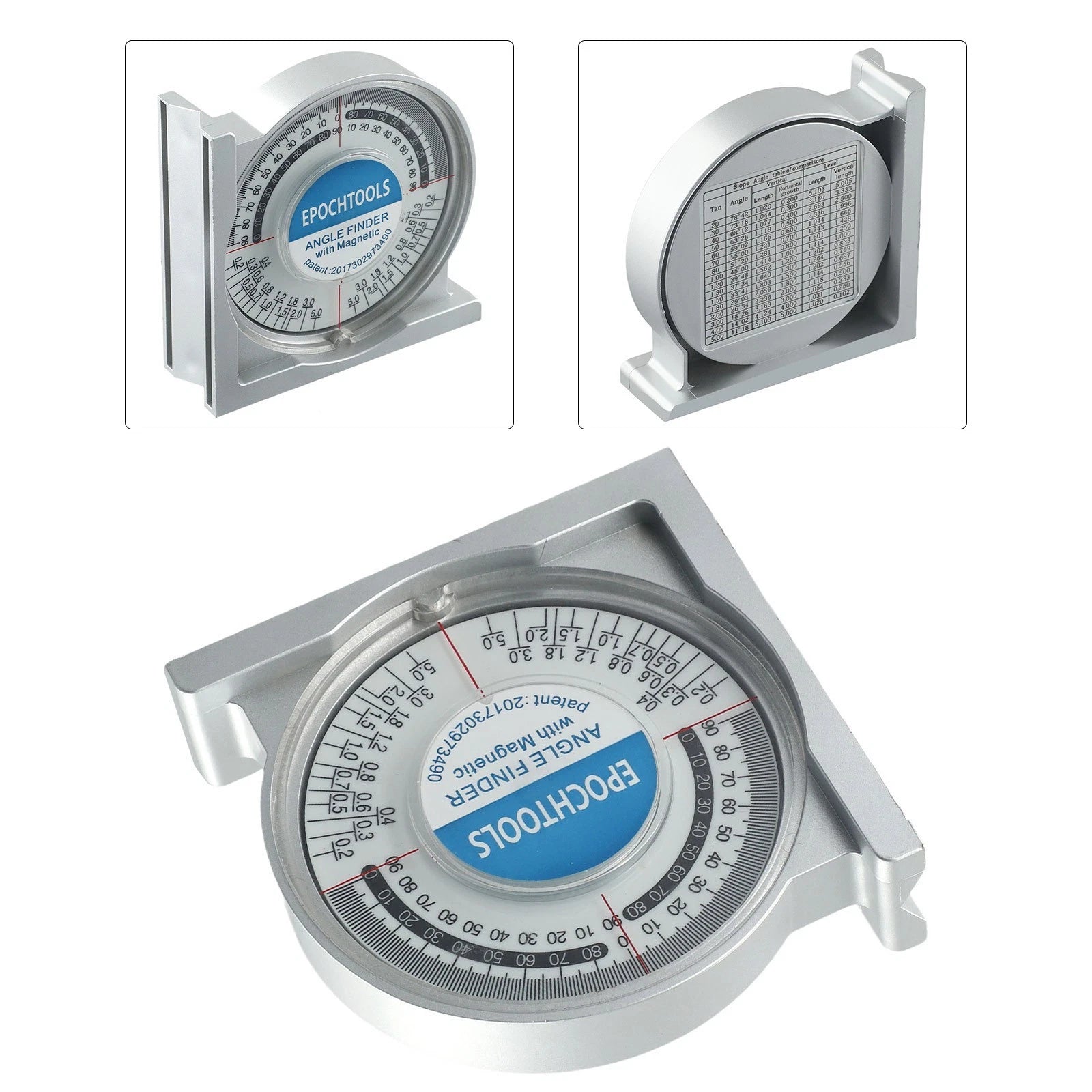 Slope Level Meter Protractor 100g 95x95x30mm ABS