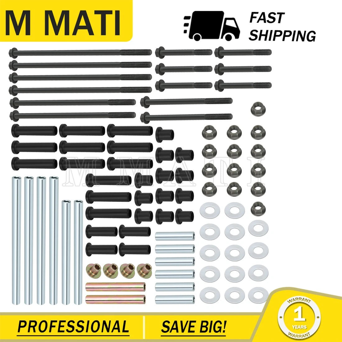 A-Arm Bushing Bolt Kit for Polaris RZR 800 S (2011–2014)