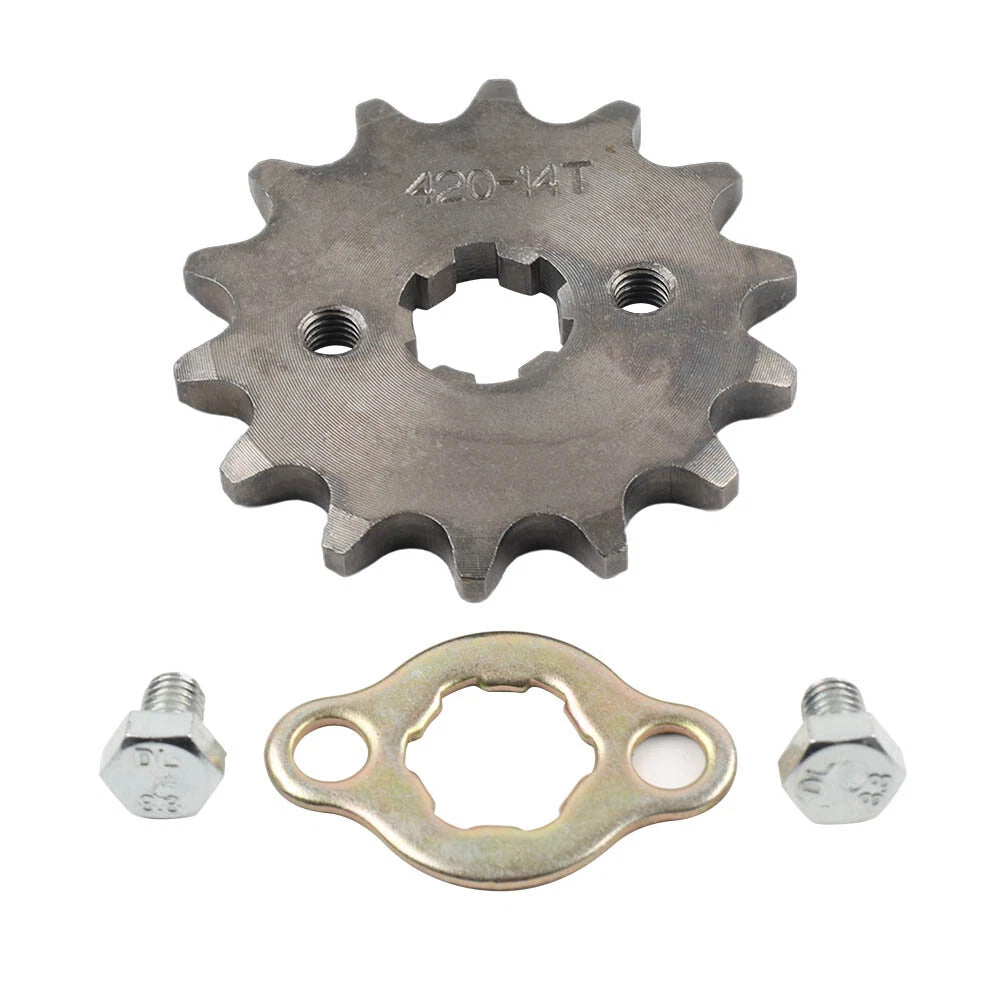 14T Front Sprocket for 50 70 90 125 140cc ATV Pit Dirt Bike (420Chain)