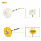 40Pcs Polishing Buffing Wool Cotton Wheel Brush Tool Set 3mm Shank