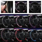 Soft Touch Carbon Fiber Steering Wheel Cover for