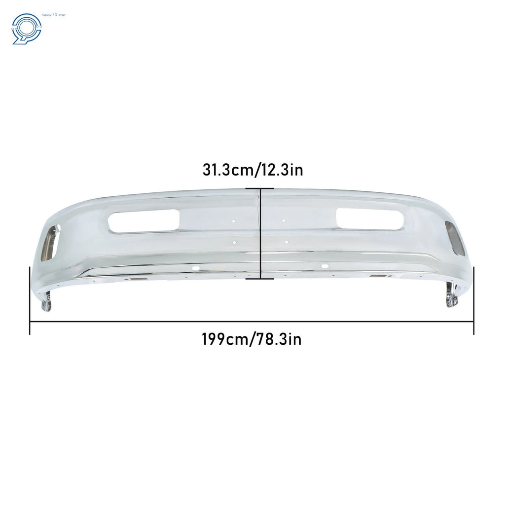 Front Bumper Split for RAM 1500 (2013–2024) with Fog Hole Steel