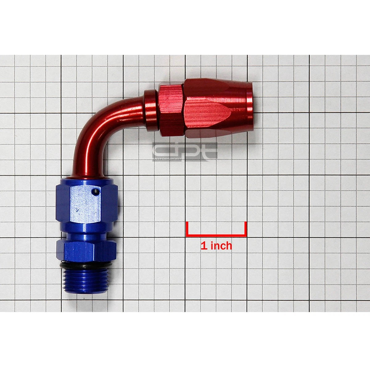 AN8 90 Degree Swivel Push-On Oil/Fuel Line Hose Fitting for Universal