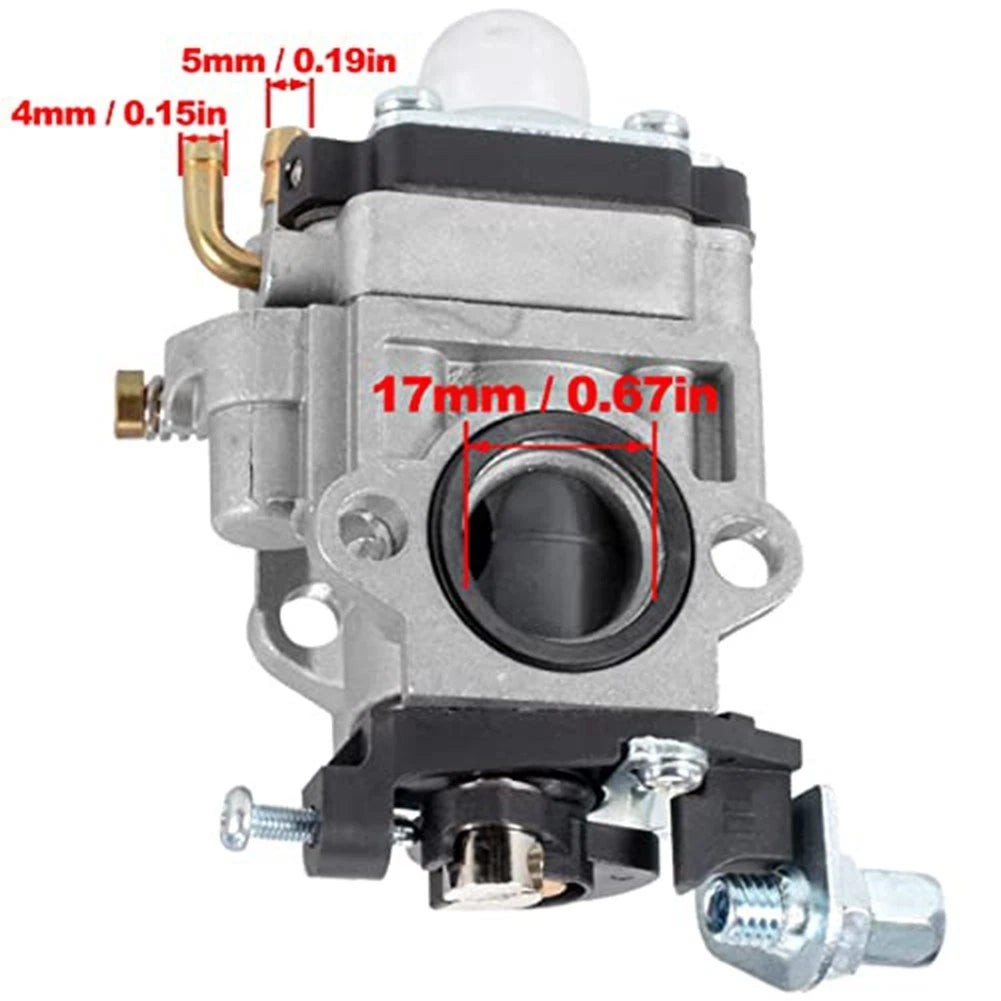 15mm Carburetor with Gasket Set for Lawn Mowers and 2 Engines