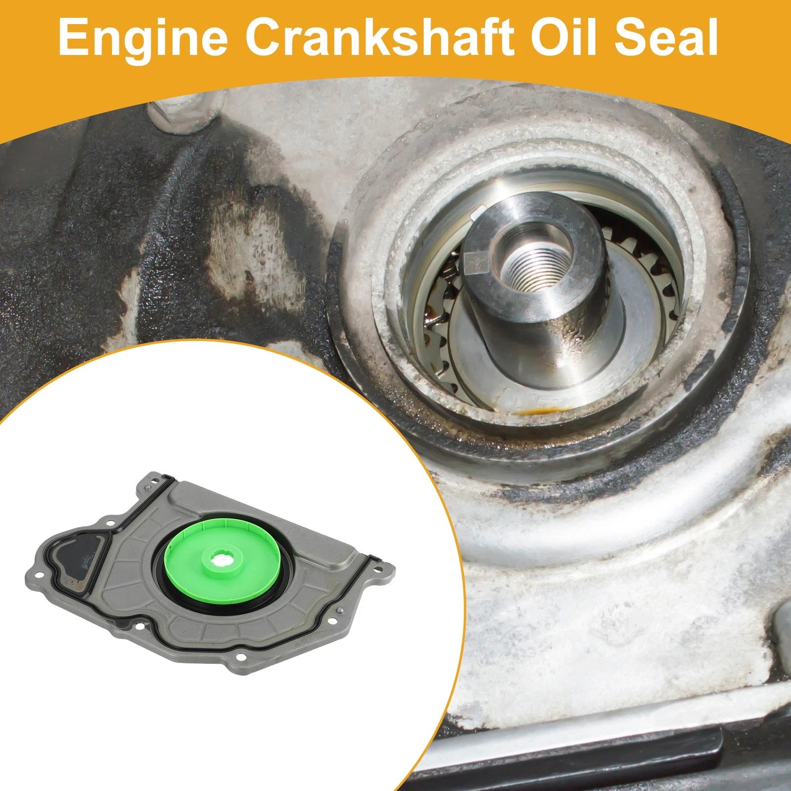 1 Pc Rear Crankshaft Oil Seal with Flange for Dodge Durango (2016–2017) No. 68245707AA
