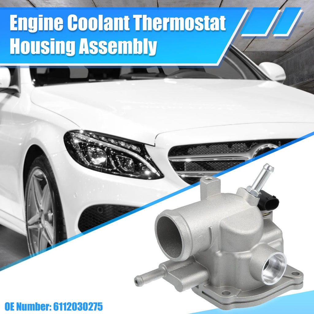 Engine Coolant Thermostat Housing Assembly NO. 6112030275 for Mercedes C-Class 