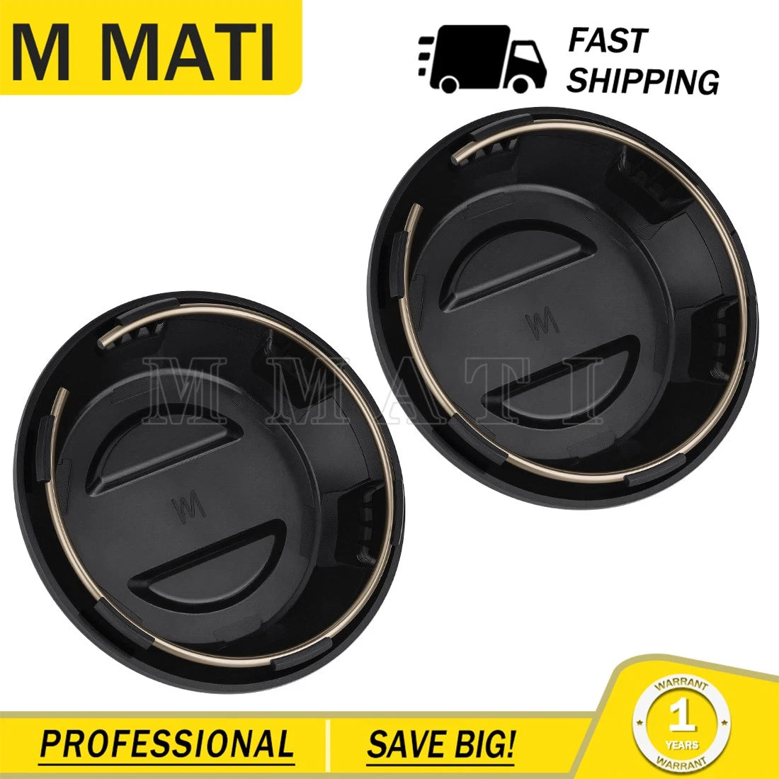 2X Center Hub Wheel Caps for Polaris RZR PRO XP (2021–2025) #1524032