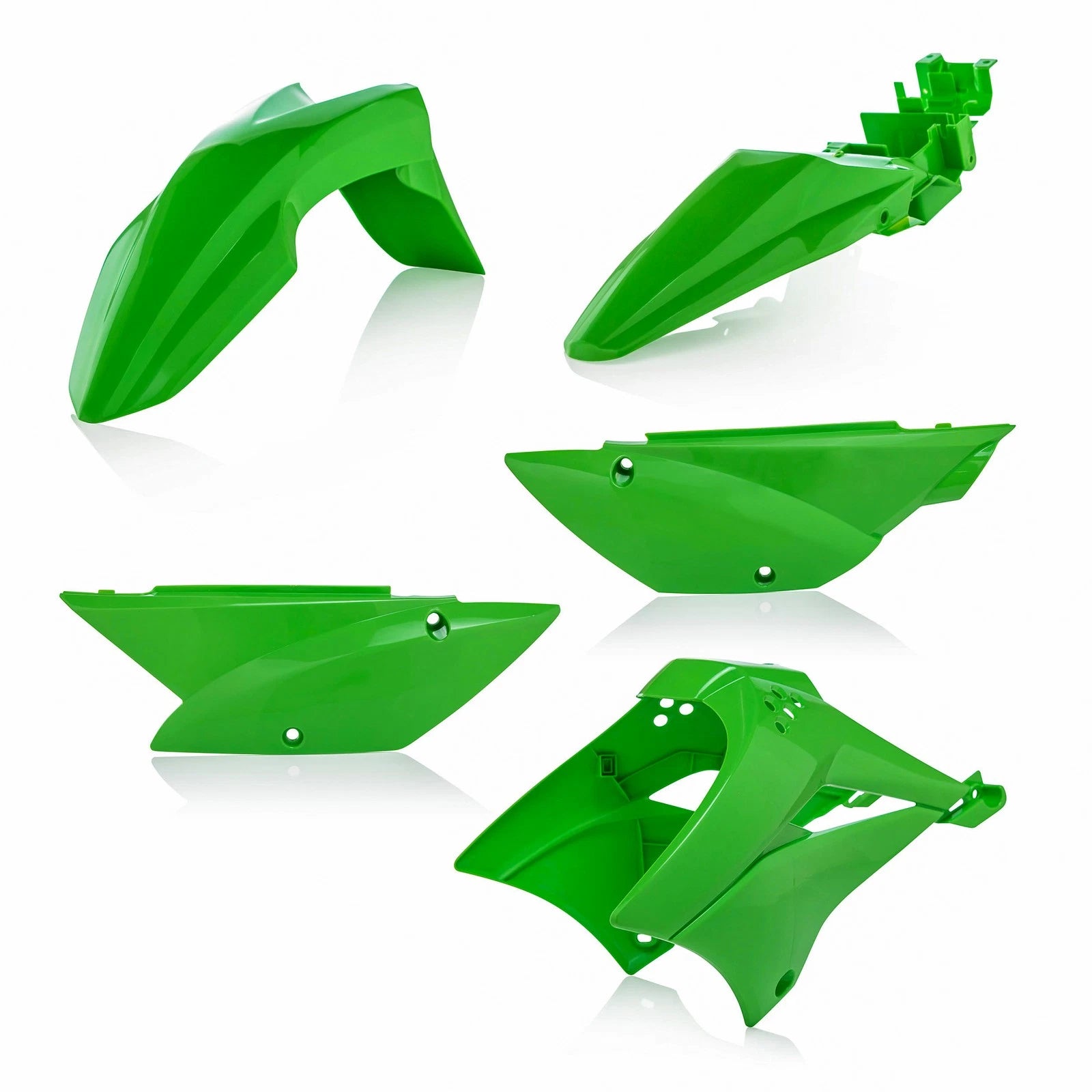 Acerbis Standard Body Kit for Kawasaki KLX (2010–2025) - OEM Green