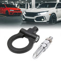 Trailer Ring Eye Towing Hook Screw Black Aluminum Alloy for BMW E Series