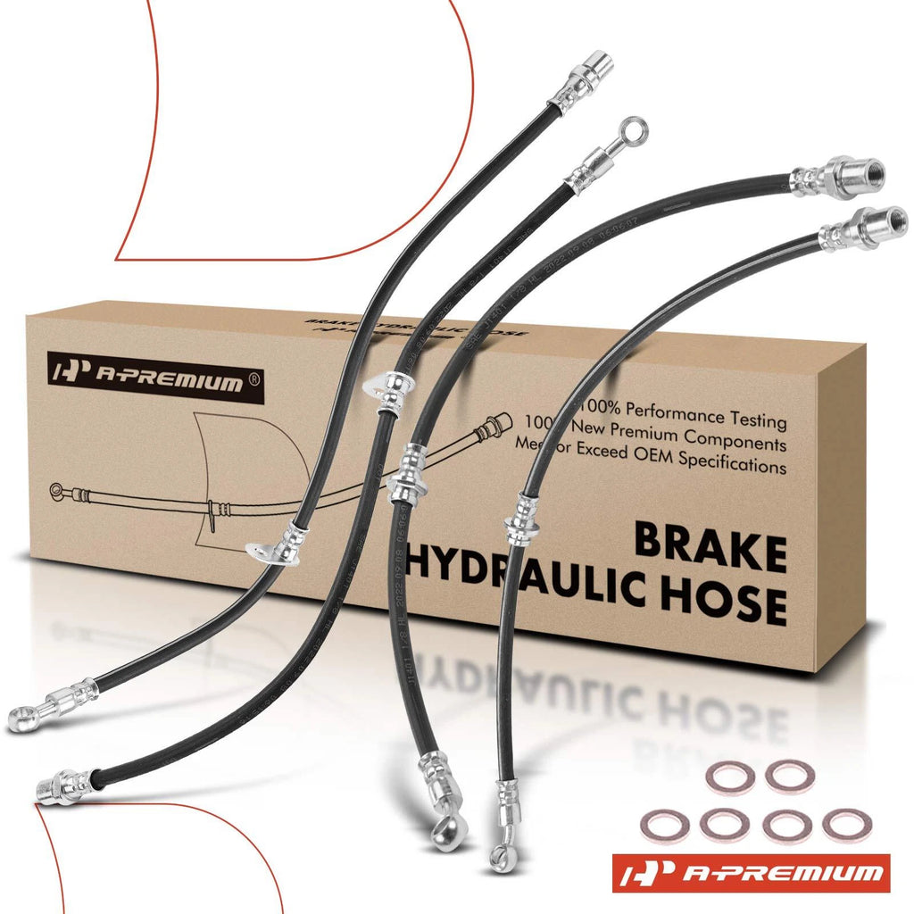 Set of 4 Brake Hydraulic Hoses for Subaru Forester (2003–2005)