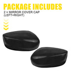 Pair Side Mirror Cover Caps for Honda Accord (2008-2013)