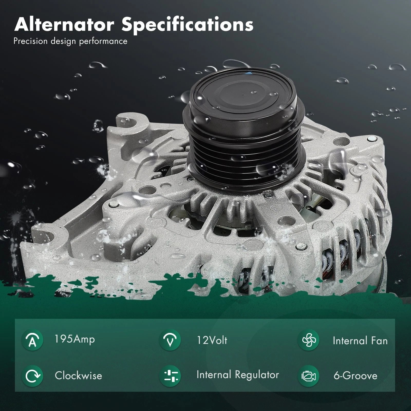Alternator for Ford E-150 E-250 (2009) 104210-6180 9C2Z-10346-C 11434