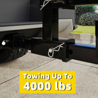 Dual 2" Trailer Hitch Receiver Rise Drop Extension Adapter 4000LB for Tow Truck