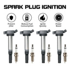Set of 4 Ignition Coils & Spark Plugs for Lexus RX350 ES350 RX450h (2007–2018)
