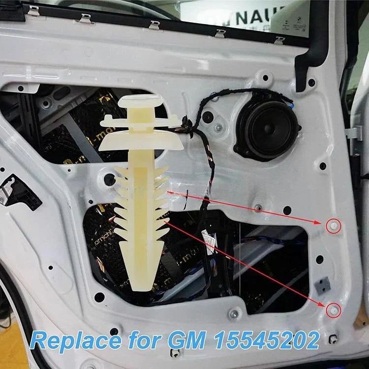 100Pcs 7.9mm Nylon Door Trim Clips for Chevrolet/GMC (2000–2023)