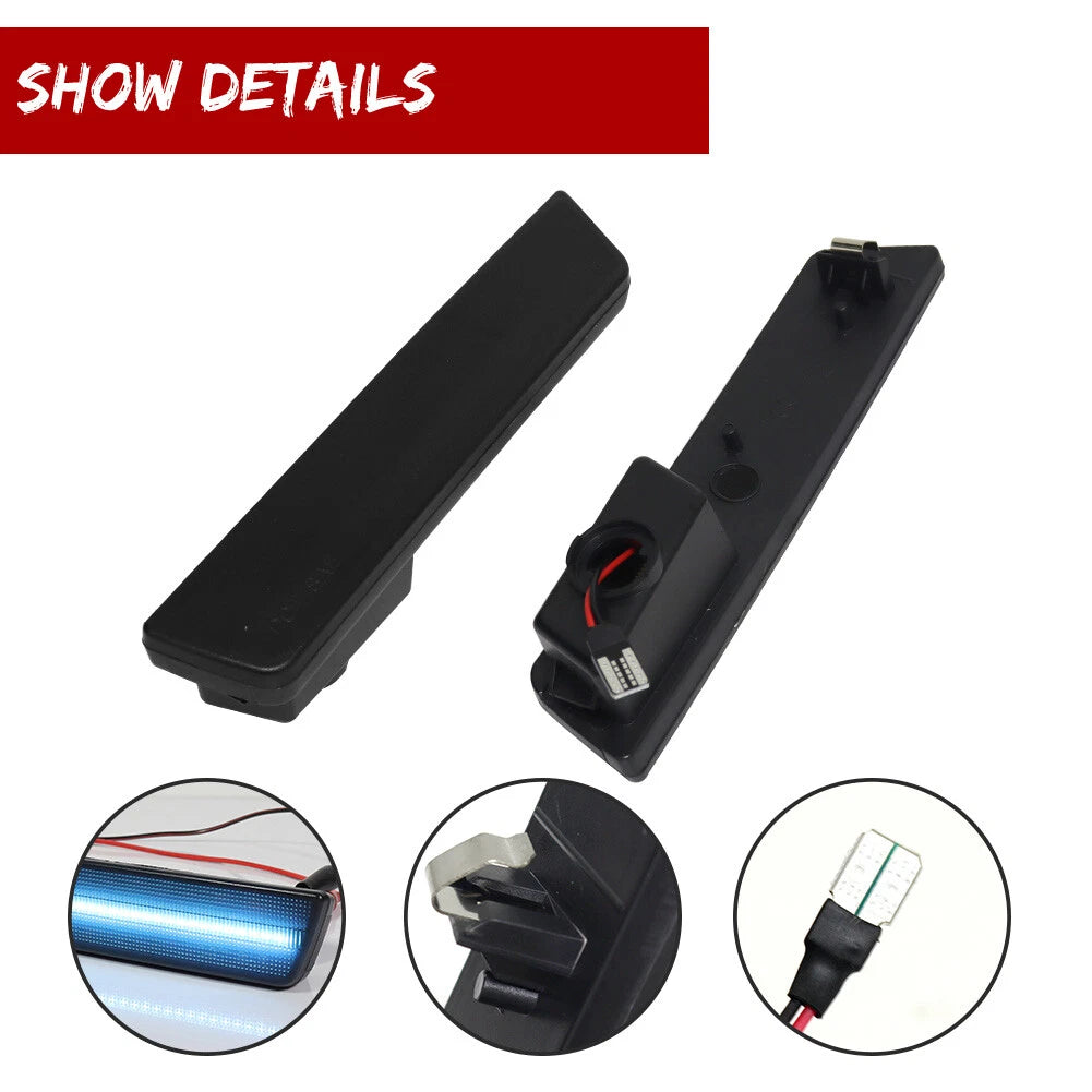 2Pcs LED Side Marker Lights for Dodge Challenger (2008–2014)
