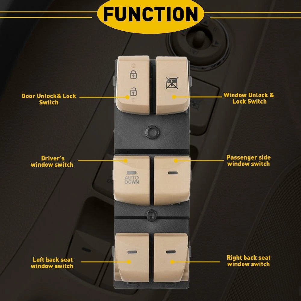 Power Window Switch for Hyundai (2011–2016) 93570-3X000