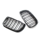 Carbon Fiber Double Slat Front Kidney Grille for BMW E46 Sedan (2002-2005)