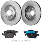Front Brake Disc Rotors and Pads Kit for Honda Accord (2018–2020)