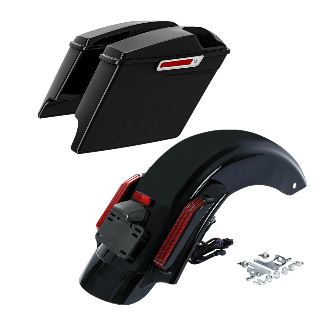 Extended Saddlebag & 5x7'' Speaker Lid & Rear Fender for Harley Street Glide (2014–2025)