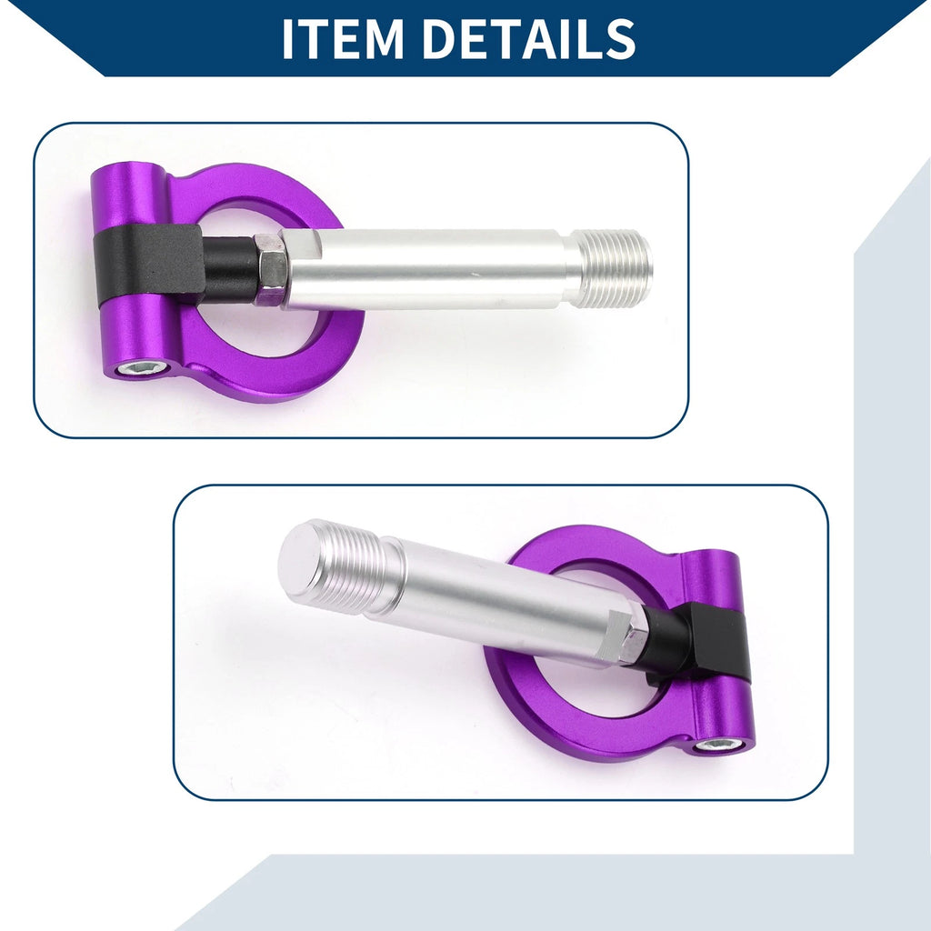 Tow Hook for Toyota Yaris (2023) - Metal Ring, Purple