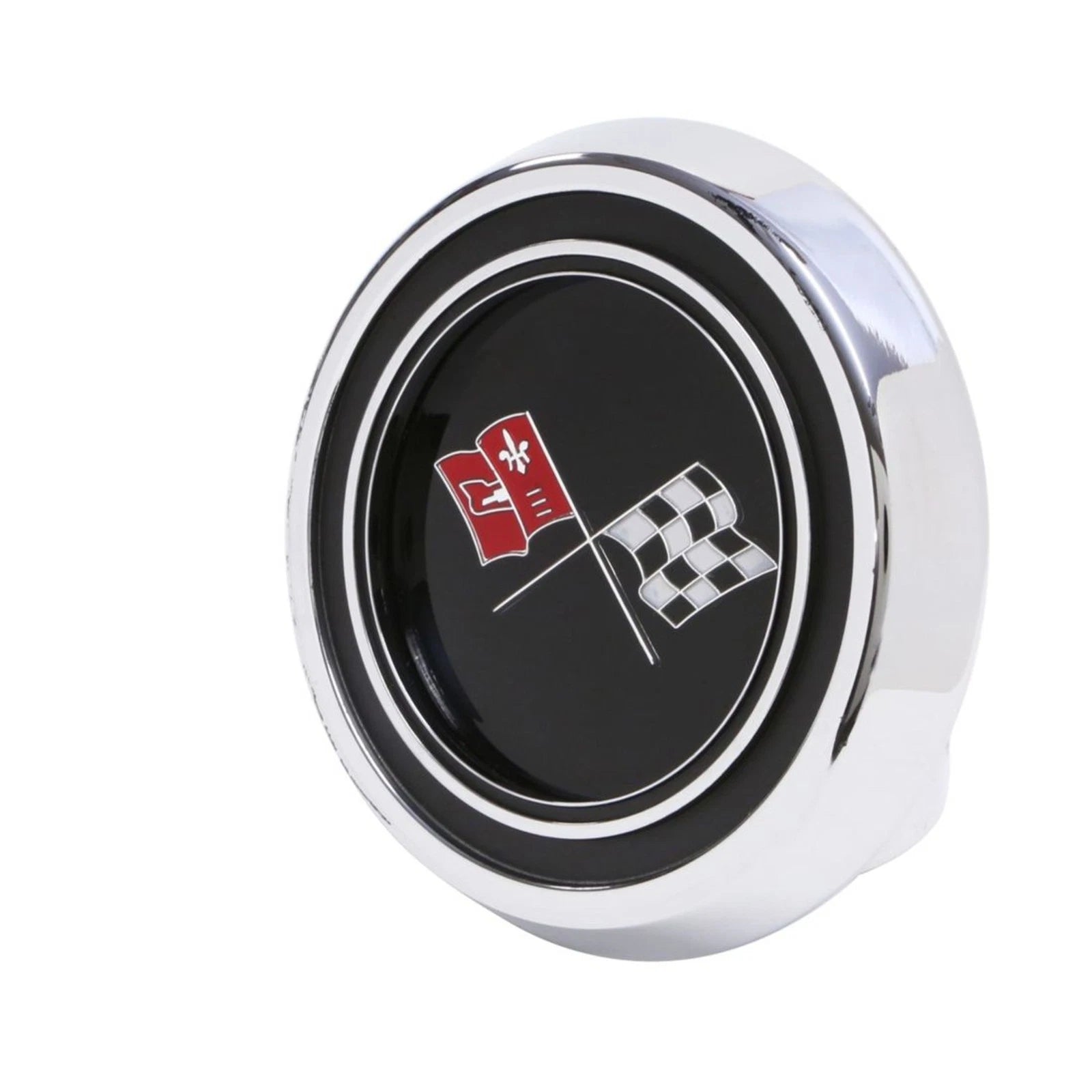 Deluxe Horn Cap for 1967 Chevrolet Corvette (Chevy Cross Flags)