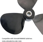 18x14 LH Saildrive Propeller for Volvo Penta Yanmar 3 Blade (110S-150S)